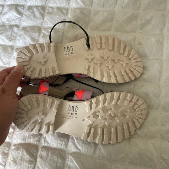 Sophia Webster Neon Sandals with Ankle Strap - Picture 9 of 10